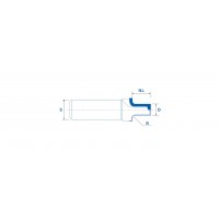 Концевая алмазная фреза с радиусом для Nesting Z=2
