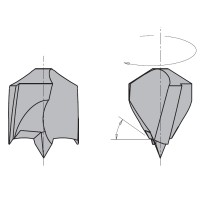 Глухие свёрла с зенкером L=57.5 S=Ø10