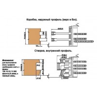 Комбинируемый комплект фрез, с механическим креплением твердосплавных ножей, для изготовления 2-х видов окон с поворотно-откидной фурнитурой (Брус  78х86 и Брус 92х86)
