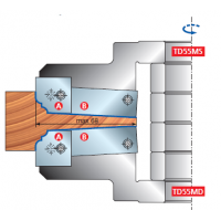 TD55MD - TD55MS Филеночные фрезерные головки