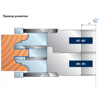 TP46MEC Комплекты многопрофильных фрезерных головок для дверей (38-40 мм)